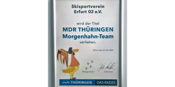 Der SSV als Morgenhahn-Team des MDR Thüringen Radio