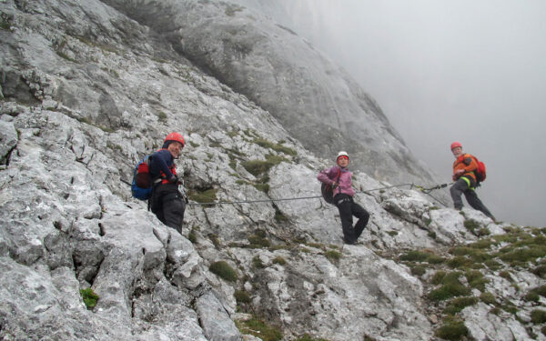 Klettersteig- und Wanderfahrt 2015 • Klettern