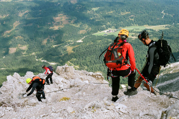 Klettersteig- und Wanderfahrt 2009 • Klettern