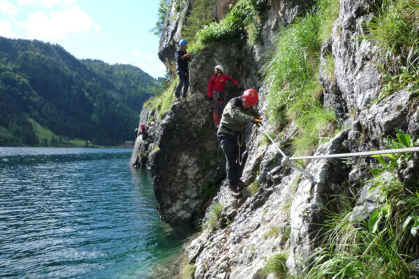 Klettersteig- und Wanderfahrt 2012 • Klettern
