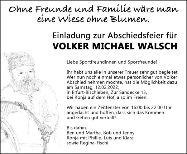 Abschiedsfeier für Volker