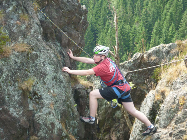 Klettern am Falkenstein