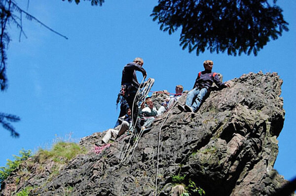 Klettern an den Geierfelsen – 2009