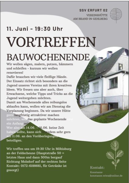 Malern in der Gehlberger Hütte