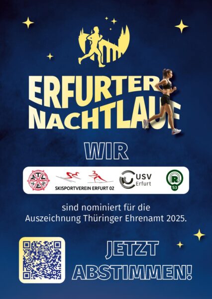 Thüringer Sportlerwahl 2025 – Kategorie Ehrenamt: Organisation des Erfurter Nachtlaufs